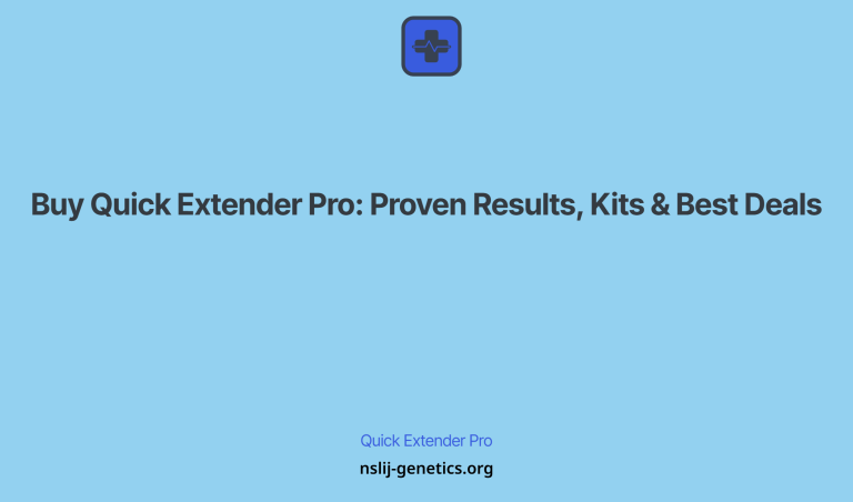Buy Quick Extender Pro: Proven Results, Kits & Best Deals