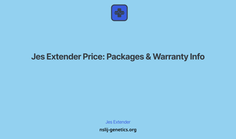 Jes Extender Price: Packages & Warranty Info