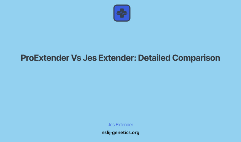 Proextender Vs Jes Extender: Detailed Comparison