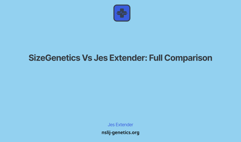 Sizegenetics Vs Jes Extender: Full Comparison